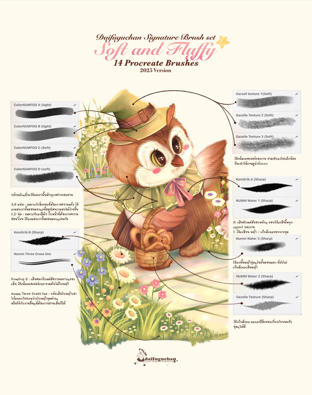 Daifuguchan Signature Brushes Set : Soft and Fluffy ✍️✨